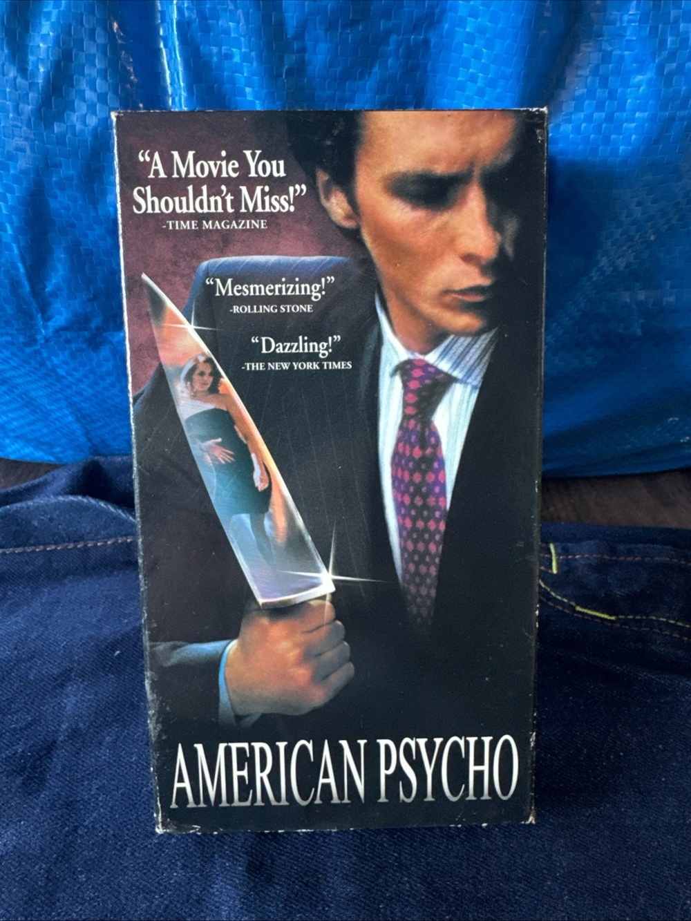 American Psycho 2000 VHS Cassette Tape From Blockbuster Video